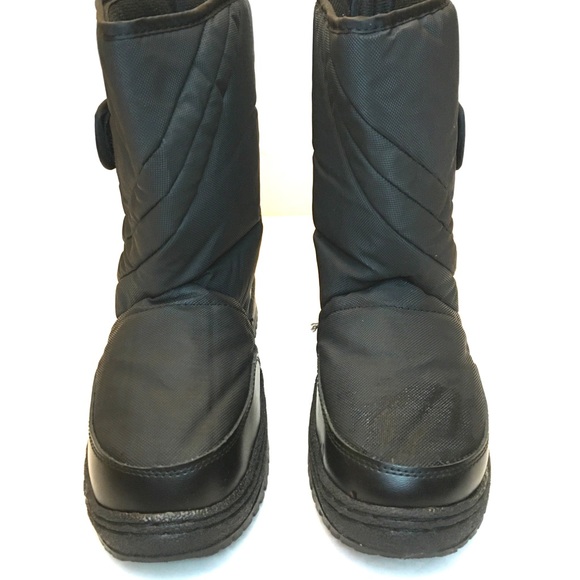 Rugged Exposure Black Mid calf Snow/Winter Size 6 Boots Style #4096 - Picture 1 of 15
